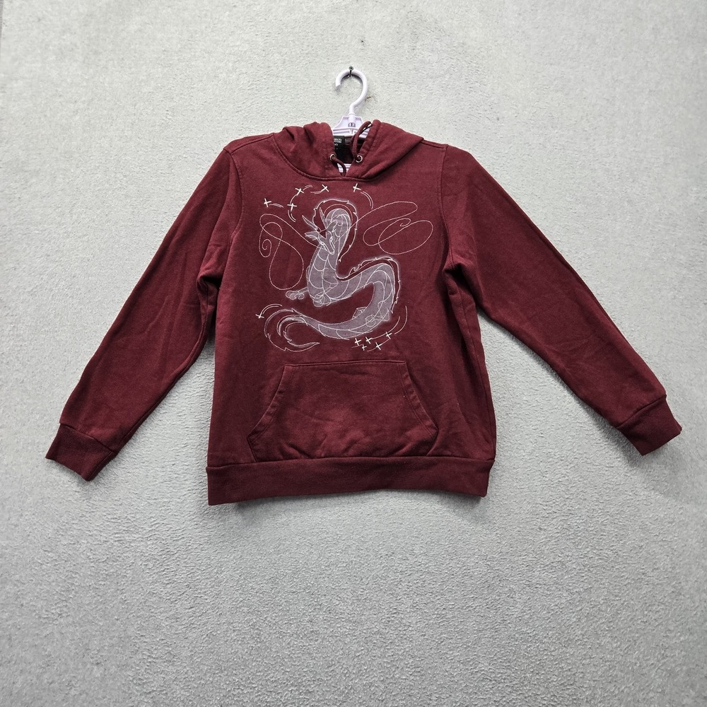 Spirited Away Women Hoodie M Red Haku Graphic Her Universe Studio Ghibli Fleece
